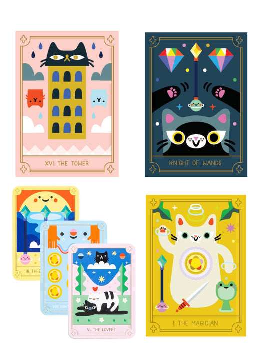 Mystic cats tarot kort